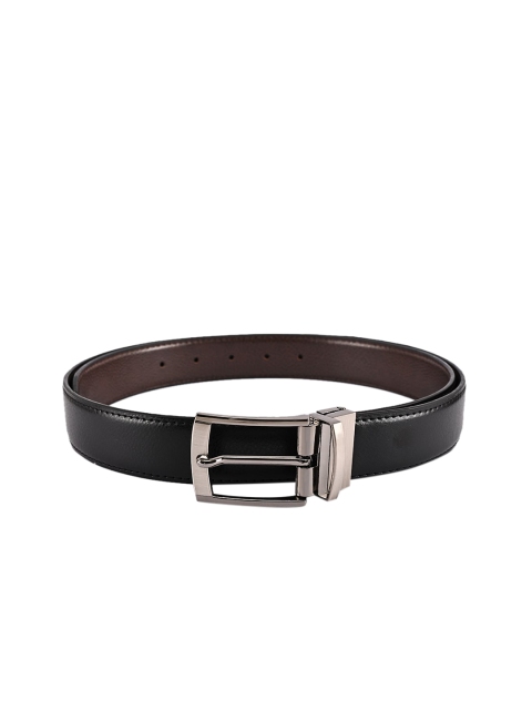 

BuckleUp Men Black & Brown Solid Reversible Leather Belt