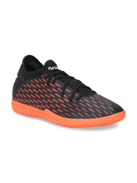 

Puma Men Black & Orange Future 6.4 IT Football Boots