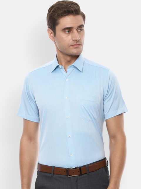 

Van Heusen Men Blue Slim Fit Solid Formal Shirt