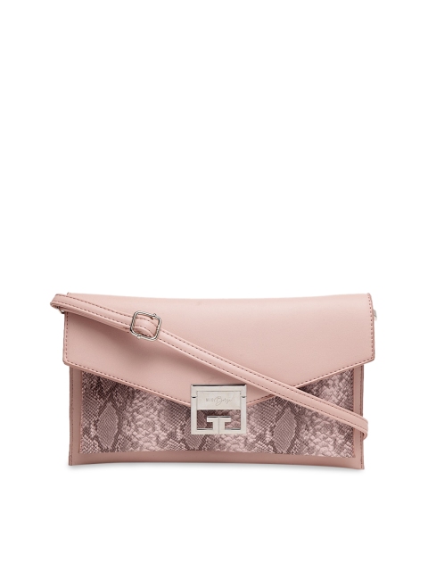

MIO Borsa Pink PYTHUS Snakeskin Printed Pure Vegan Leather Clutch
