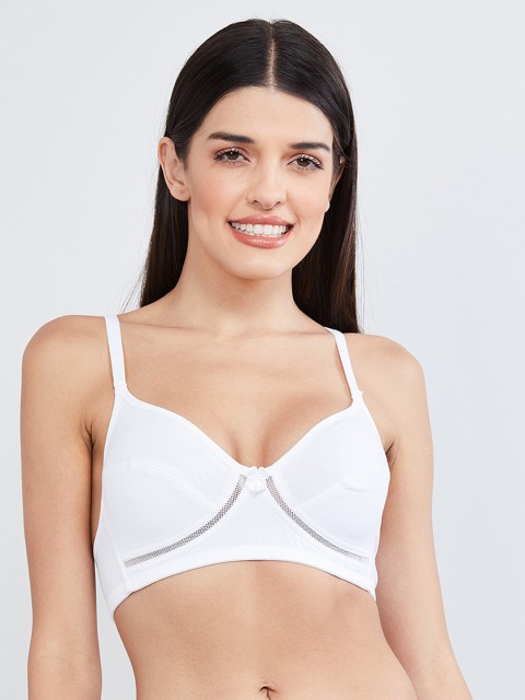 

max White Solid Non-Wired Non Padded T-shirt Bra WIN19SCB02C