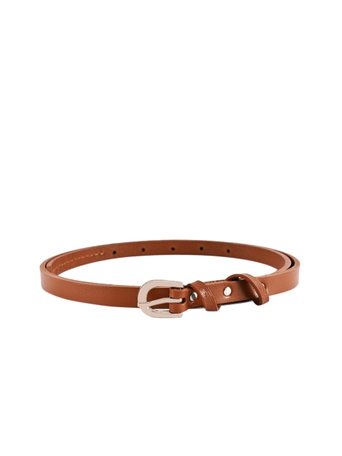 

BuckleUp Women Tan Solid Belt