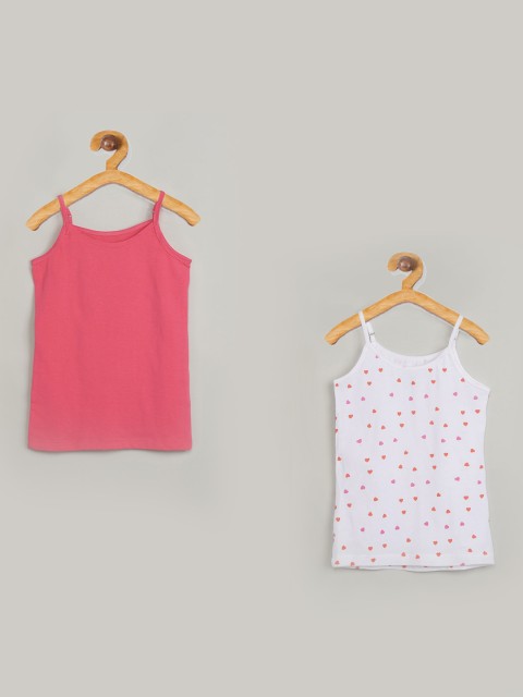 

max Girls Pack Of 2 Camisoles, Pink