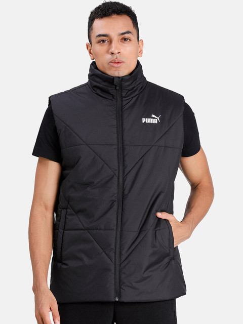 

Puma Men Black Solid Padded Jacket