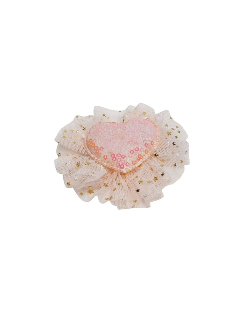 

Stoln Peach-Coloured Embellished Alligator Hair Clip