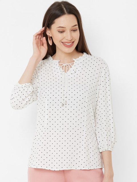 

Kraus Jeans Women White Printed Top