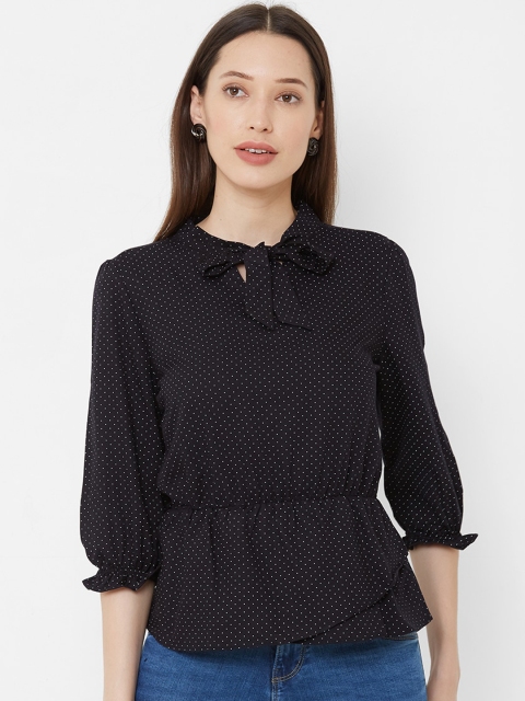 

Kraus Jeans Women Black Printed Top