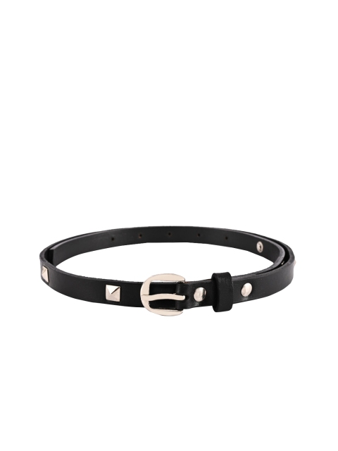 

BuckleUp Women Black Solid Belt