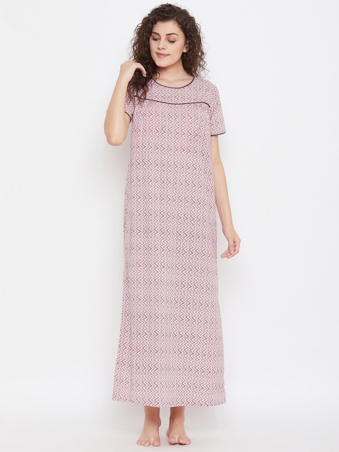 

Clovia Pink Printed Nightdress