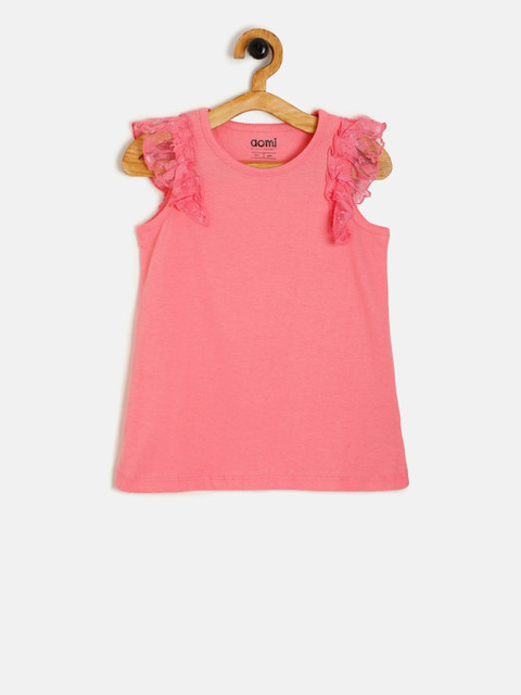 

Aomi Girls Pink Solid Top