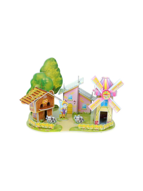 

Webby Unisex Kids Green 38-Piece DIY Cozy Farm Building Model 3D Jigsaw Puzzle, Multi