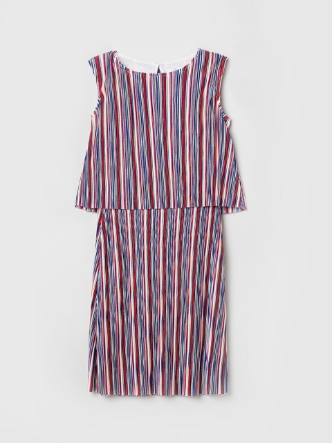 

max Girls Multicoloured Striped Sheath Dress, Multi
