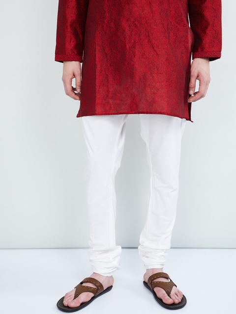 

MAX Men White Solid Churidar Pyjamas