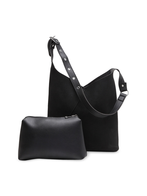 

MIO Borsa Black Solid Shoulder Bag With Pouch