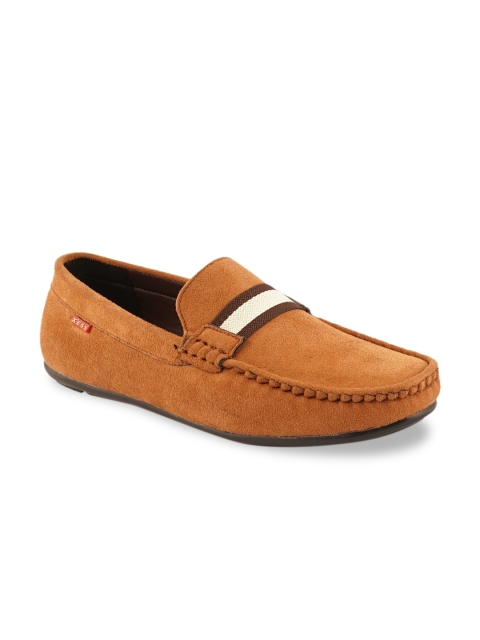 

XESS by iD Men Tan Brown & Beige Colourblocked Penny Loafers