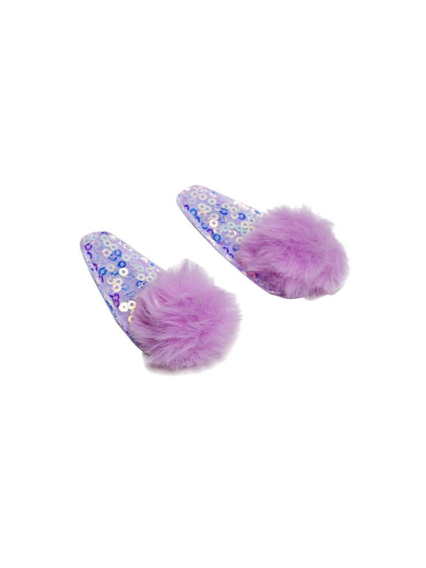 

Stoln Girls Purple Set of 2 Embellished Alligator Hair Clip