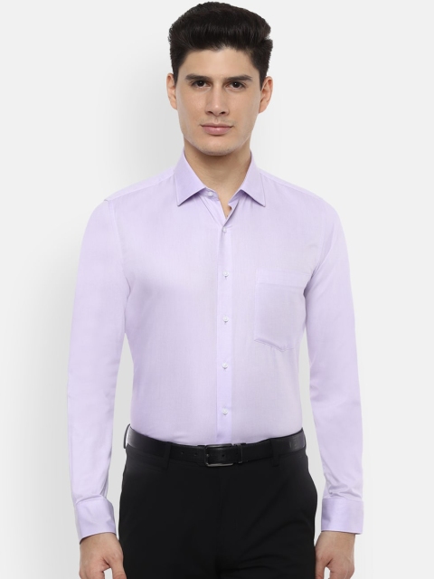 

Van Heusen Men Purple Slim Fit Printed Formal Shirt