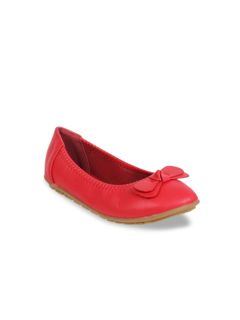

Mochi Girls Red Solid Ballerinas