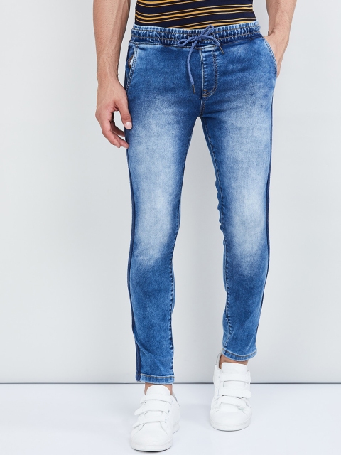 

max Men Blue Skinny Fit Mid-Rise Clean Look Stretchable Jeans
