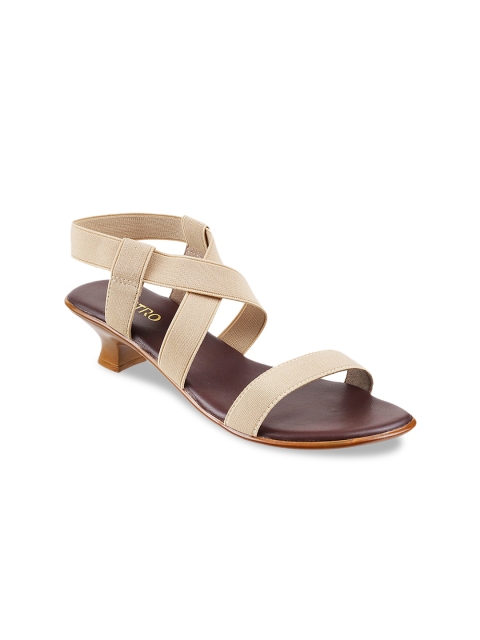

Metro Women Beige Solid Kitten Heels