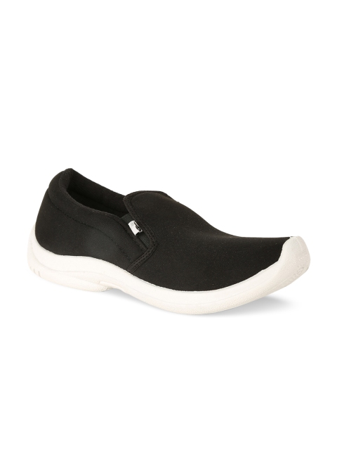 

Bata Men Black Slip-On Sneakers