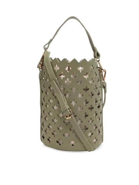 

MIO Borsa Green Textured Sling Bag