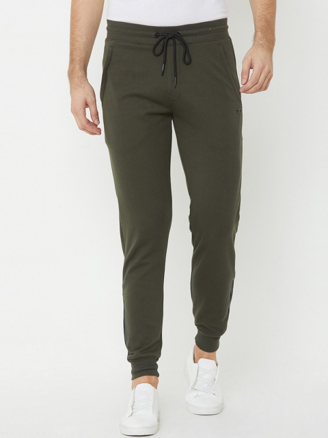 

Sweet Dreams Men Green Solid Joggers