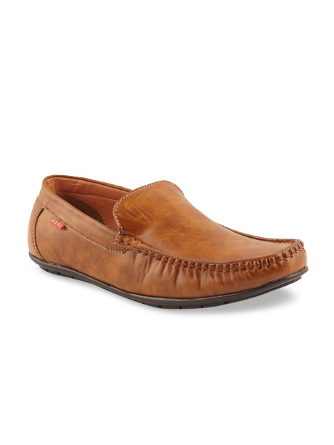

XESS by iD Men Tan Brown Solid Loafers