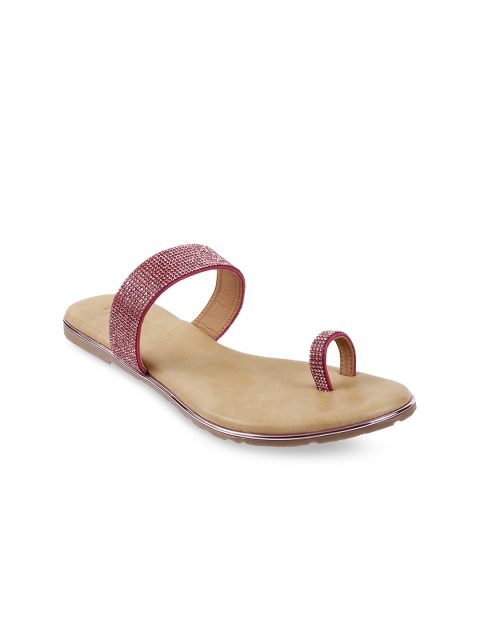 

Metro Women Pink Embellished One Toe Flats