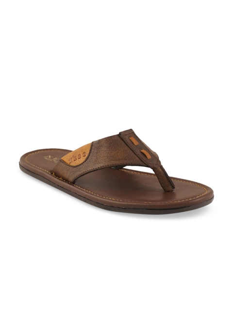 

XESS by iD Men Brown Solid Thong Flip Flops
