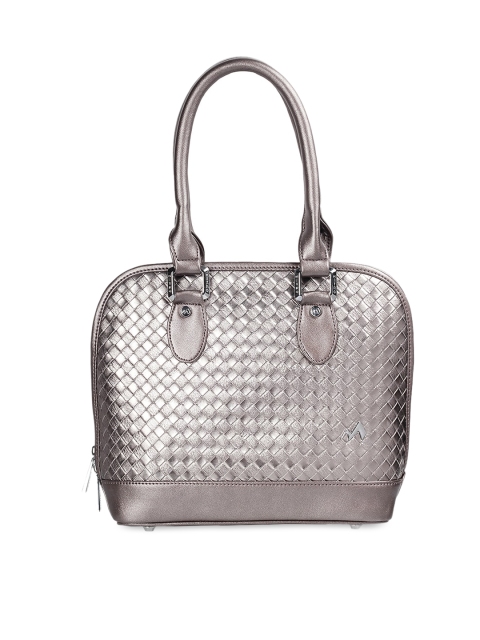 

Metro Grey Self Design Handheld Bag
