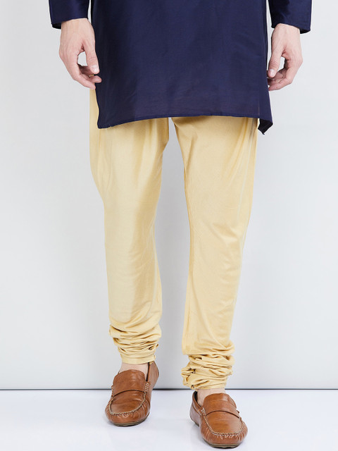 

max Men Beige Solid Churidar