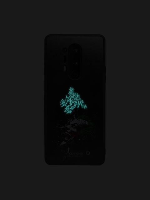 

macmerise Black & Green DC Comics Sinister Joker Laugh Lumous Sustainable OnePlus 8 Pro Back Case