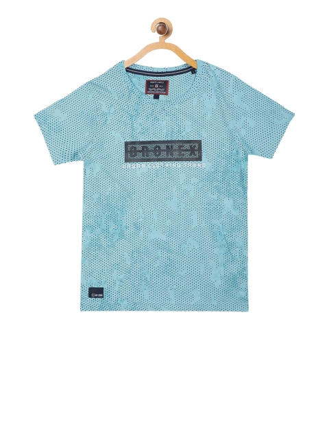 

Monte Carlo Boys Blue Printed Round Neck T-shirt