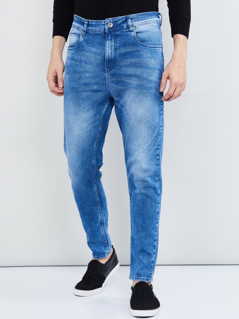 

max Men Blue Skinny Fit Mid-Rise Clean Look Stretchable Jeans