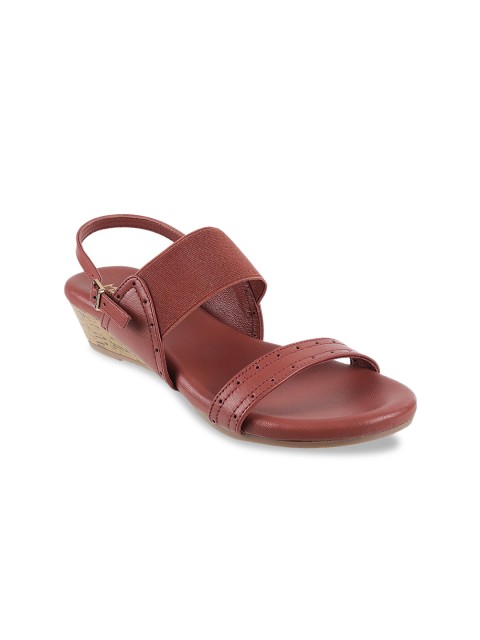

Metro Women Brown Solid Wedges