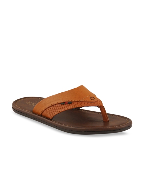 

XESS by iD Men Tan Brown Solid Comfort Sandals