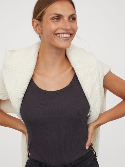 

H&M Charcoal Grey Rib Tank