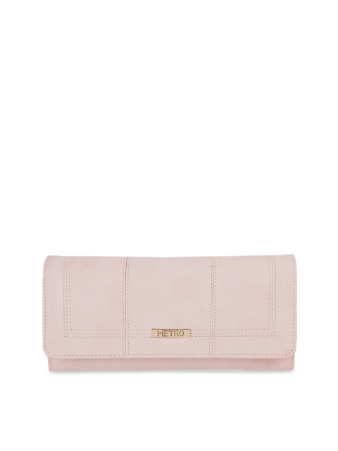 

Metro Women Pink Solid Two Fold Wallet