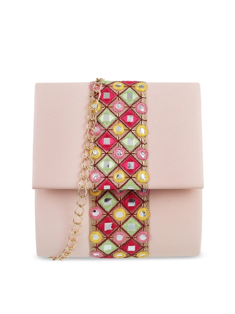 

Metro Pink Textured Sling Bag
