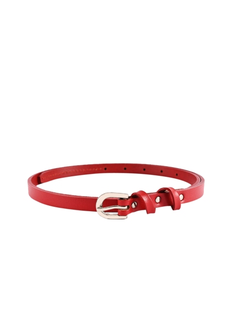 

BuckleUp Women Red Solid Belt