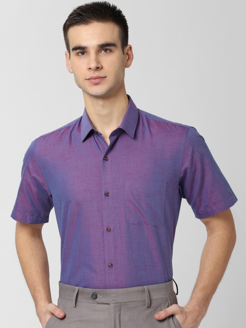 

Peter England Men Purple Regular Fit Solid Formal Shirt