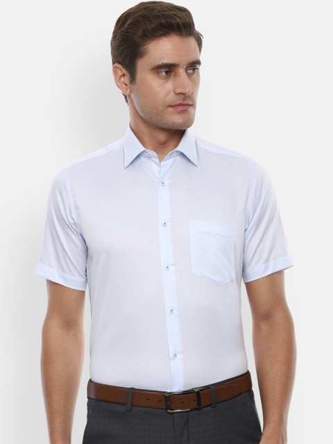

Van Heusen Men Blue Slim Fit Solid Formal Shirt
