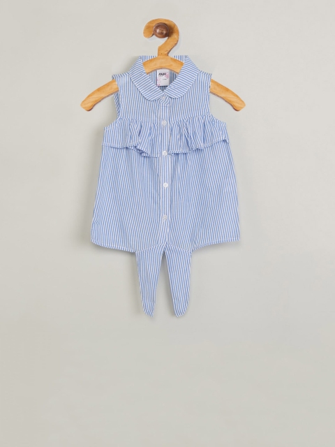 

max Girls Blue Striped Top