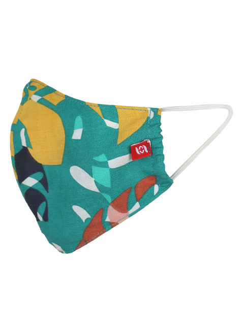 

Swiss Design Women Reusable Outdoor Mask with Criss Cross Headband, Green