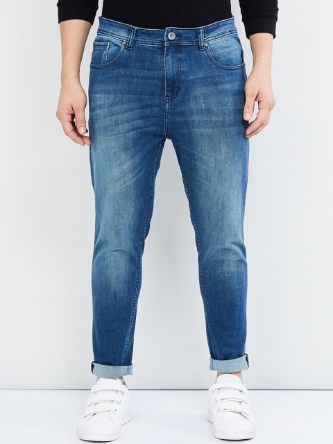

max Men Blue Skinny Fit Mid-Rise Clean Look Stretchable Jeans