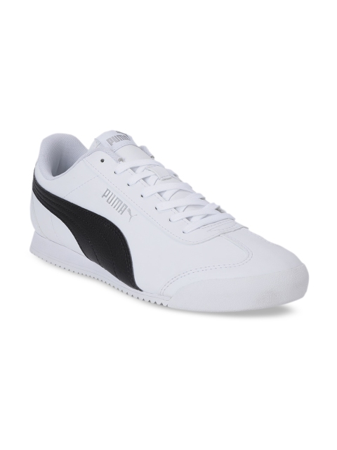 

Puma Unisex White & Black Turino FSL Trainers