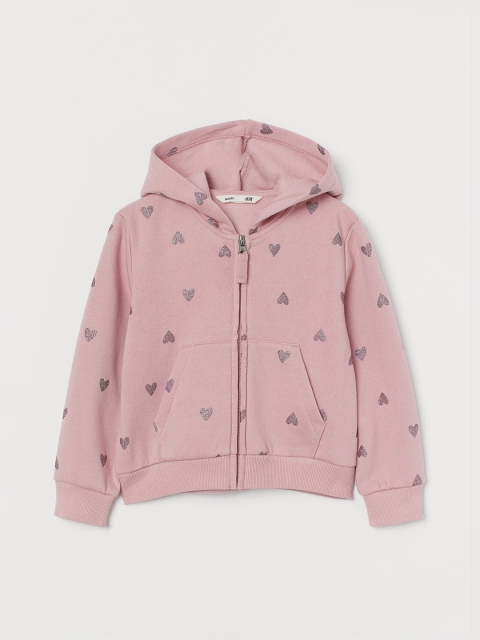 

H&M Girls Pink Zip-Through Hoodie