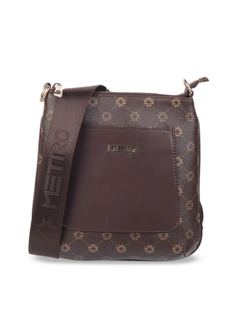 

Metro Brown Printed Sling Bag