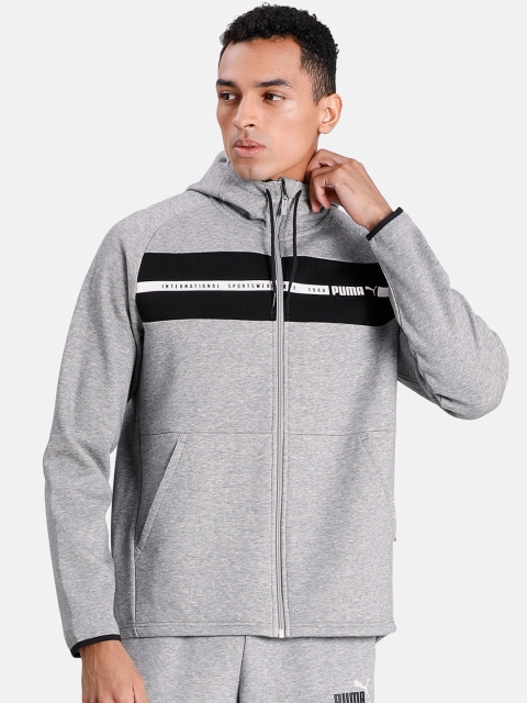 

Puma Men Grey Colourblocked Bomber